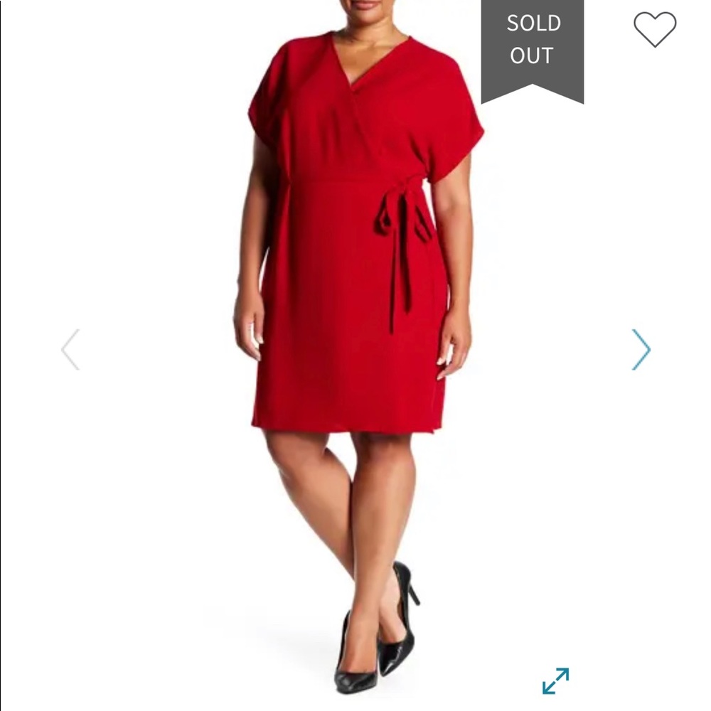 Navy blue wrap dress Bobeau